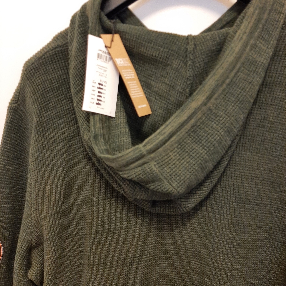 Jack & Jones jcobadge XL forest Night athletic fit hooded Sweatshirt - Picture 9 of 9